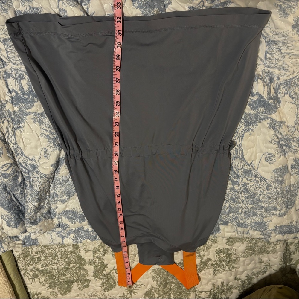 Gap Body Fit sz S Gray Dress with peach Straps - Picture 15 of 15